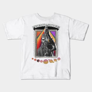-- PHAROAH SANDERS --- Original Psychedelic Design Kids T-Shirt